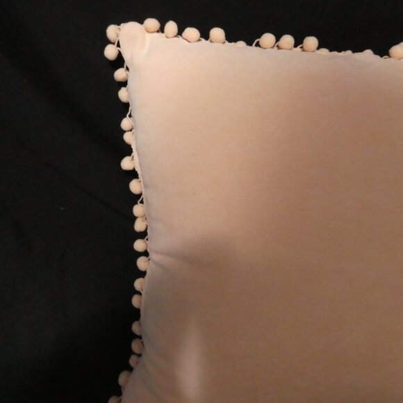 EMMA & VIOLET | Decorative / Accent / Throw Pillow With Pom Pom Trim | NWT - Picture 7 of 11